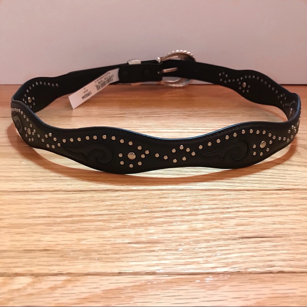 Resistol Western Black Leather Belt - Picture 2 of 4